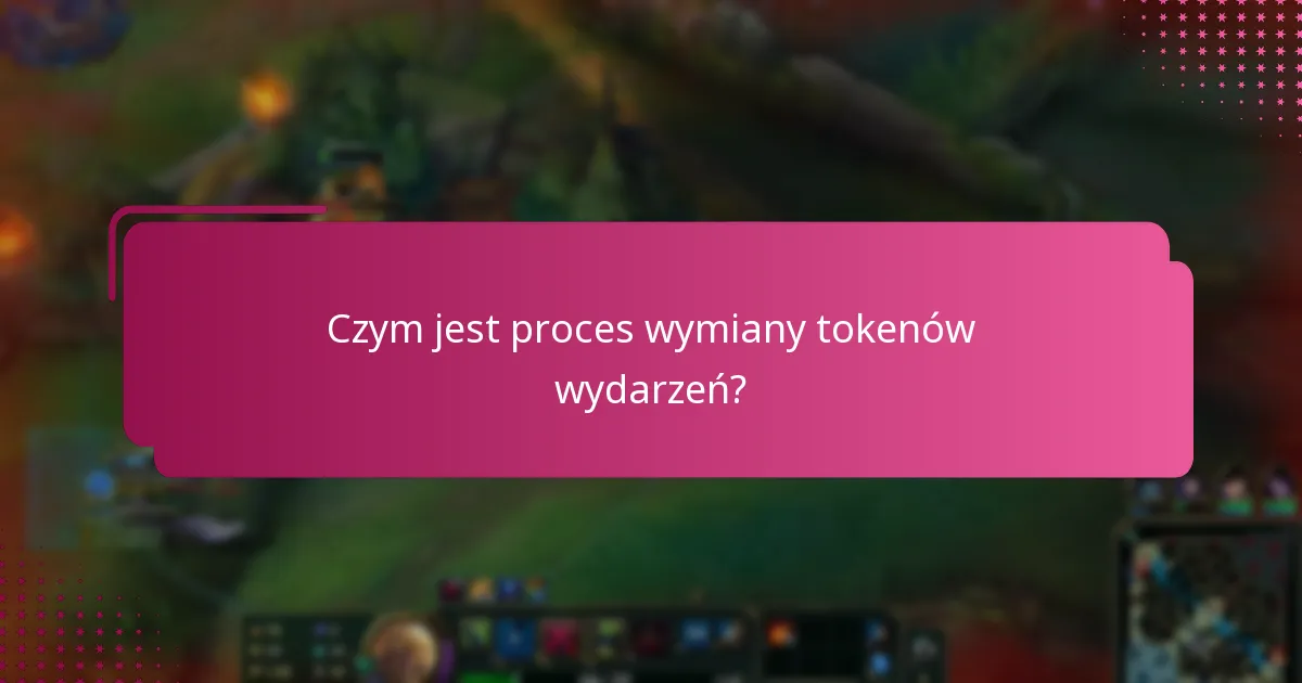 Jak wymienić tokeny wydarzeń krok po kroku?