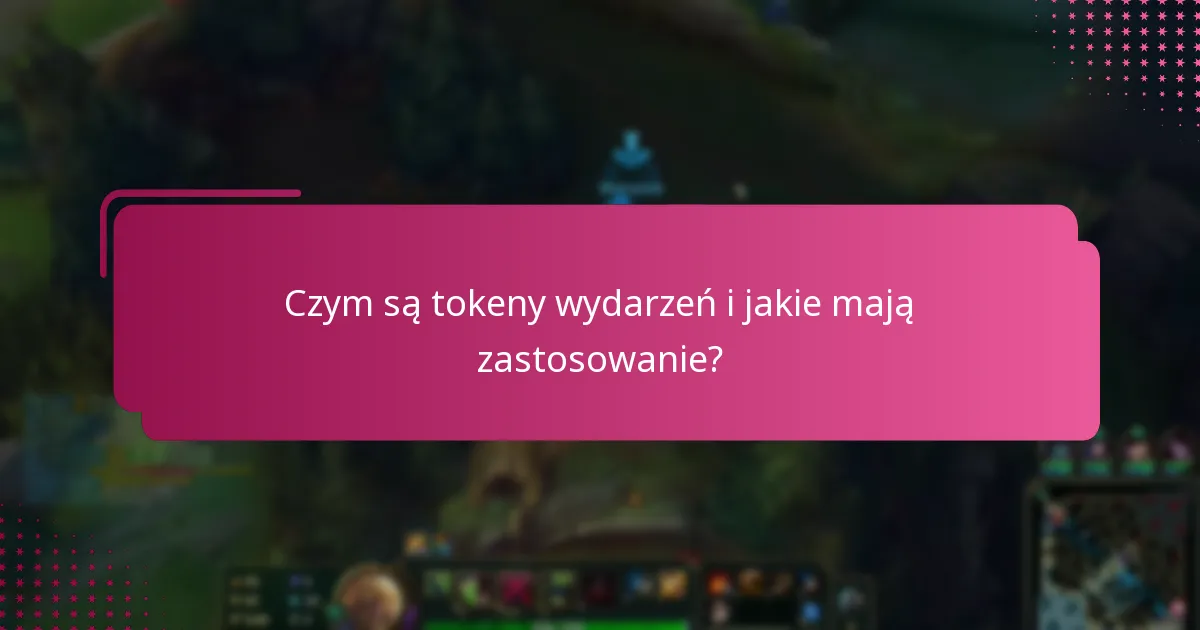 Jak stworzyć tokeny wydarzeń krok po kroku?