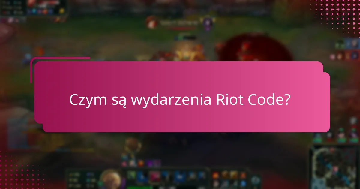 Jakie nagrody za uczestnictwo są dostępne w wydarzeniach Riot Code?