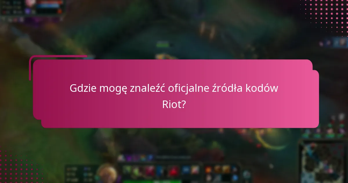 Jakie platformy społecznościowe oferują kody Riot?