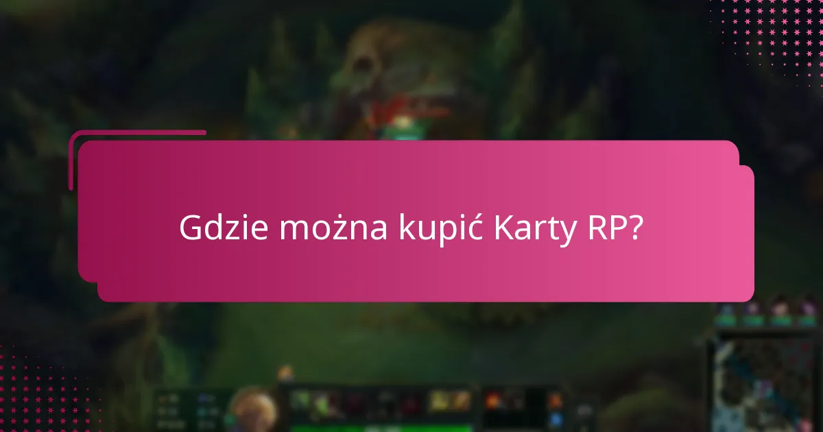 Jak zrealizować Karty RP na nagrody?