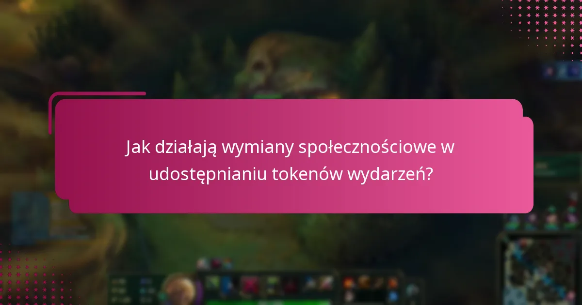 Jakie wytyczne należy przestrzegać przy udostępnianiu tokenów wydarzeń?