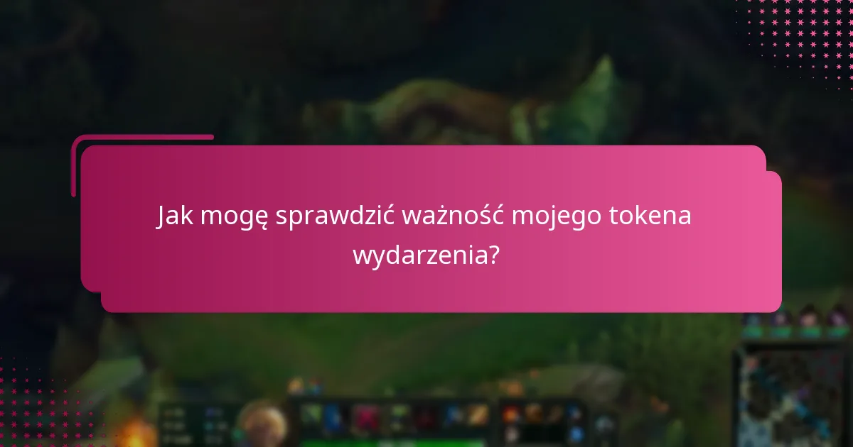 Jakie są opcje odnowienia wygasłych tokenów wydarzeń?