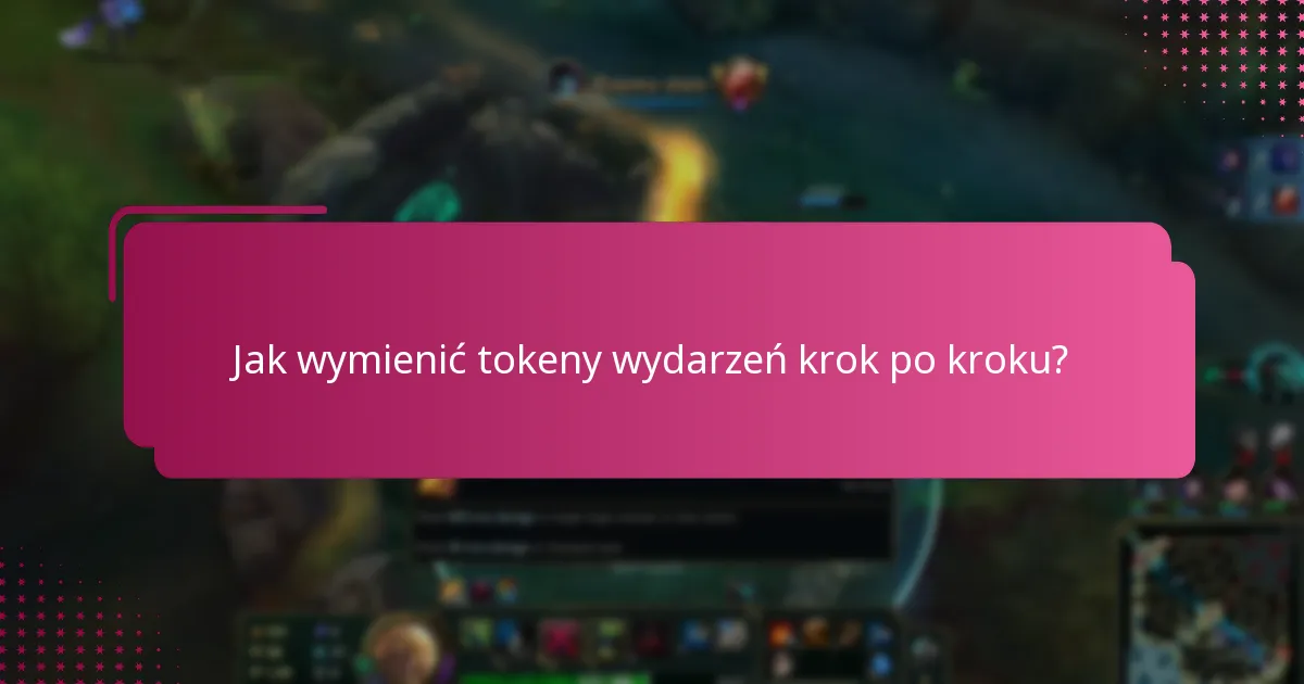Jak rozwiązywać problemy z wymianą tokenów wydarzeń?