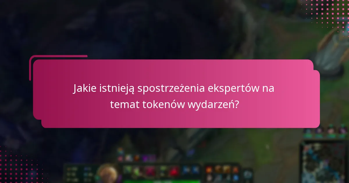 Które platformy wspierają integrację tokenów wydarzeń?